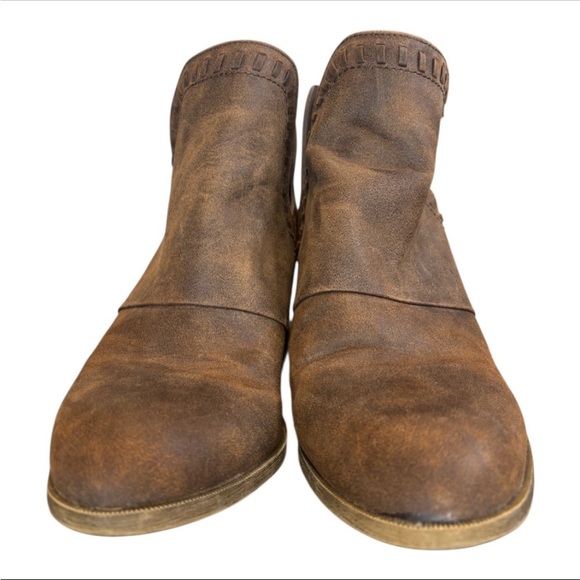 Rock & Candy Lipton Brown Microsuede Chelsea Ankle Boot with a Bloch Heel - Picture 10 of 12